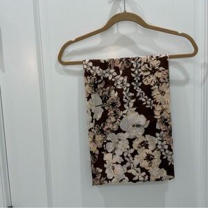 Floral Brown Pareo - No Ruffle